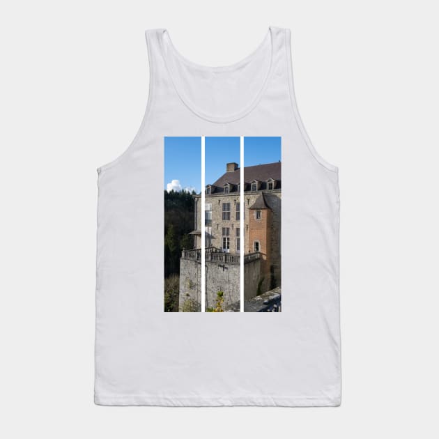 Modave Castle is also known as the Castle of the Counts of Marchin. Liege Province. Autumn sunny day. (vertical) Tank Top by fabbroni-art